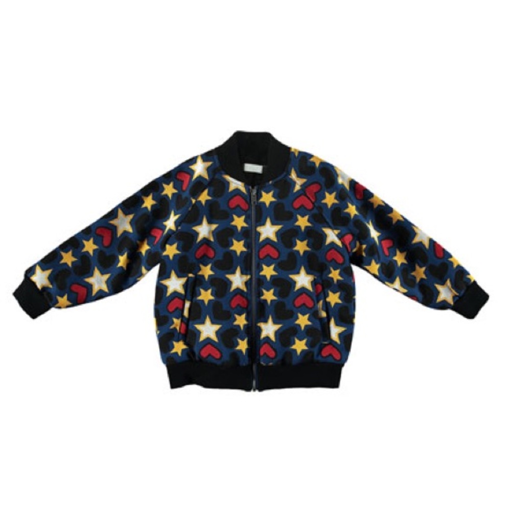Girls Stella Mcartney Hearts & stars bomber jacket